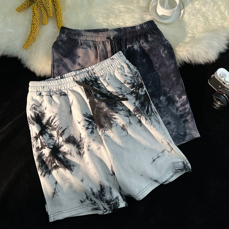 Unisex Tide Ink Rendering Landscape Oil Painting Casual Men and Women Shorts