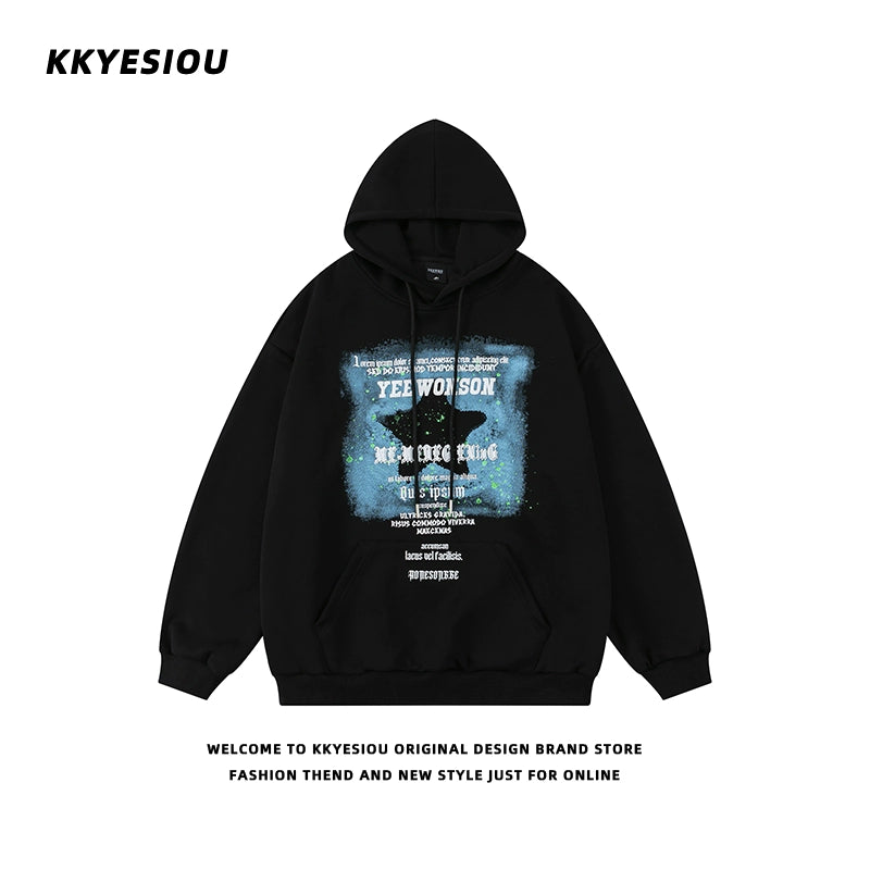 Unisex Kkyesiou  Retro College Style Sweatshirt