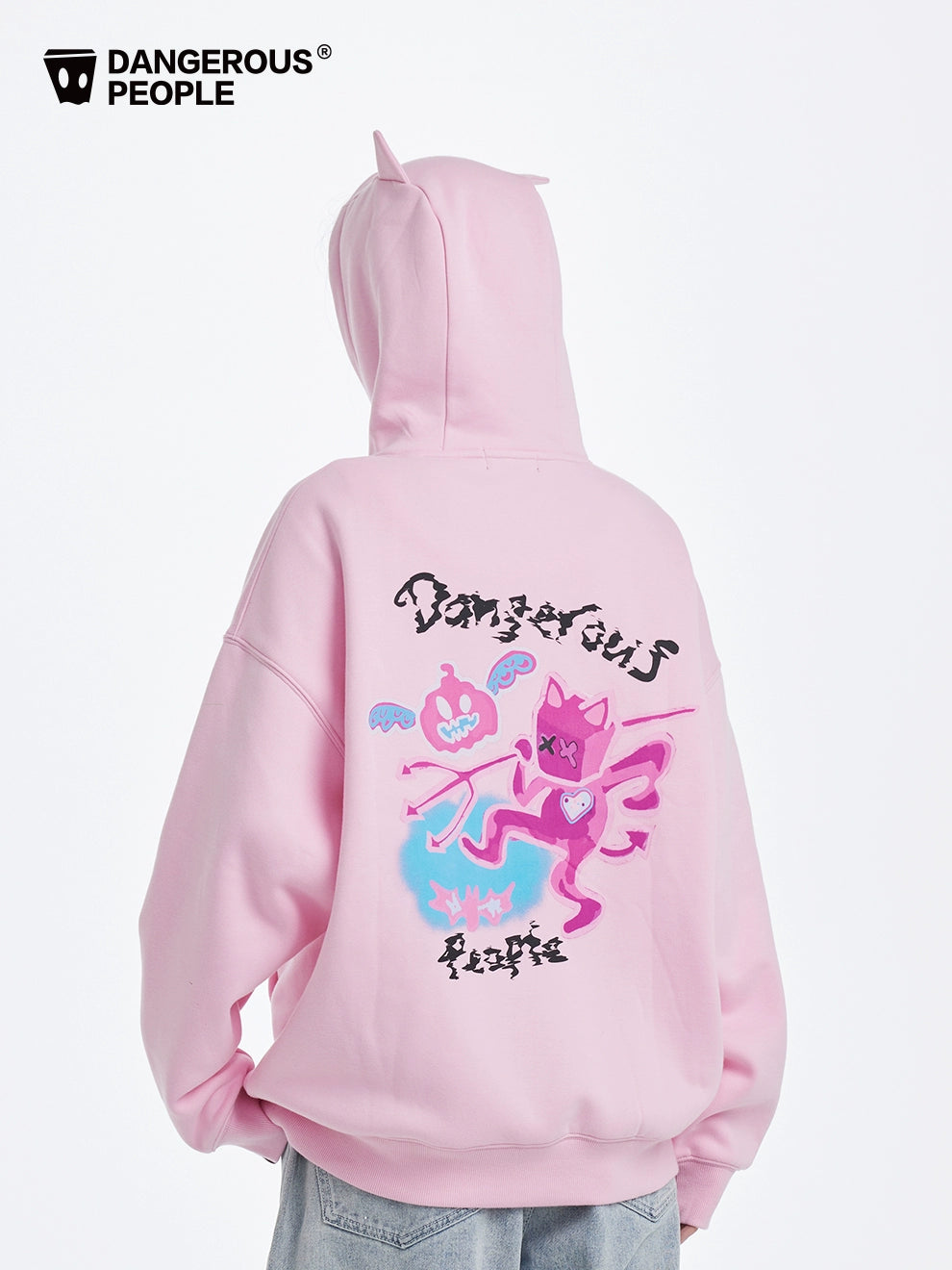 Unisex Xue Zhiqian DSP Hand-Painted Graffiti Trendy Hoodie