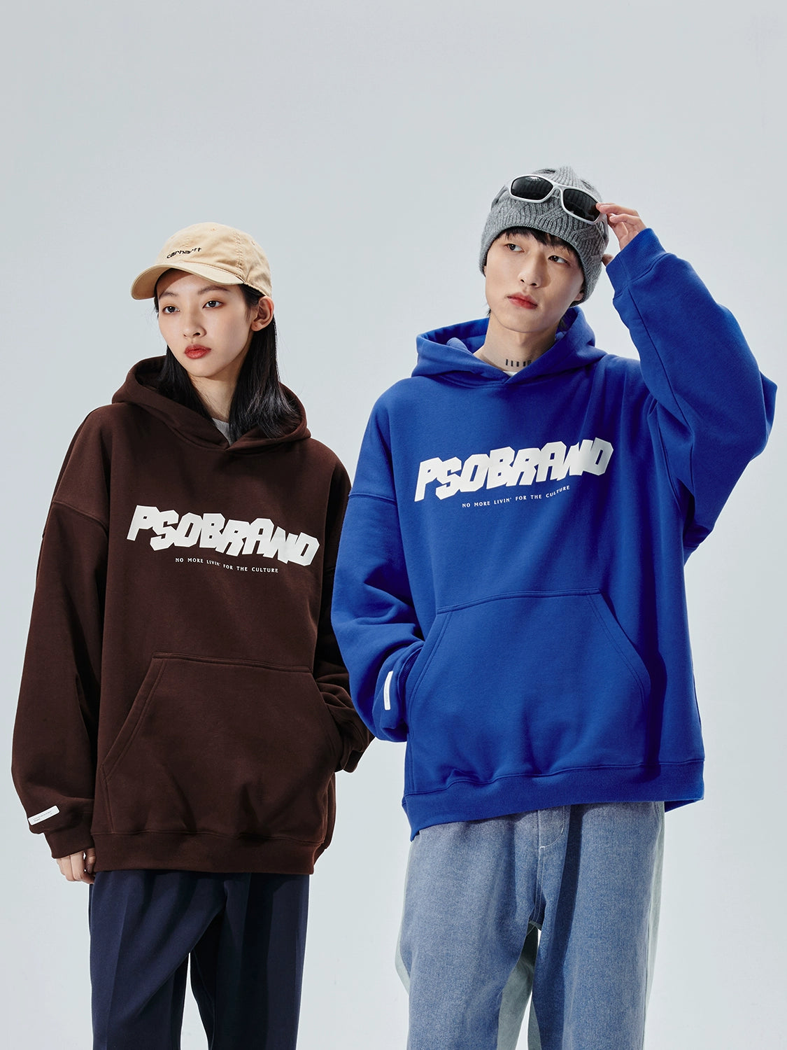 Unisex Loose Fall Couple Hoodie