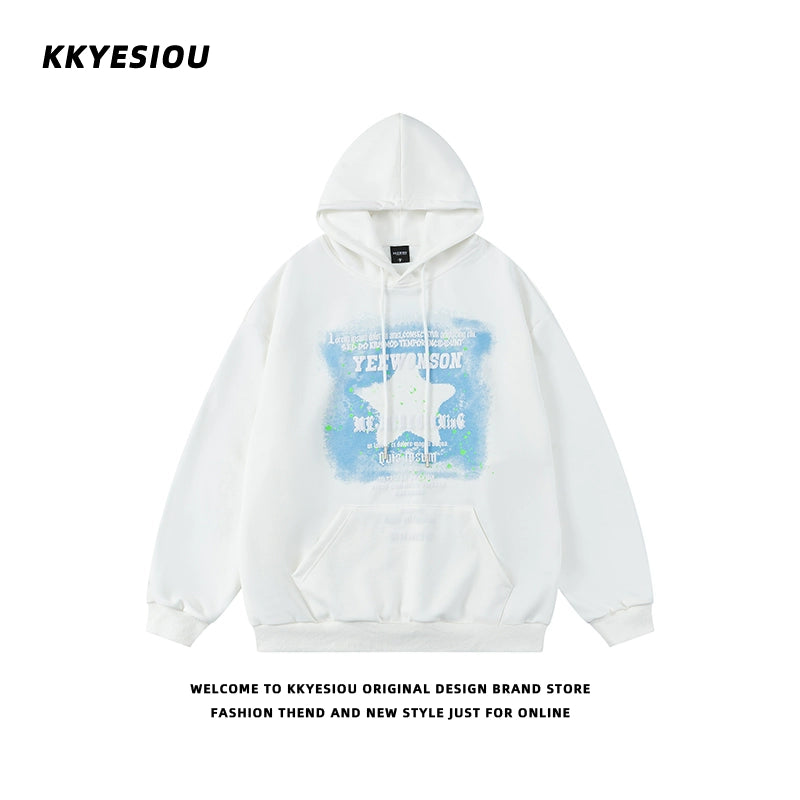 Unisex Kkyesiou  Retro College Style Sweatshirt