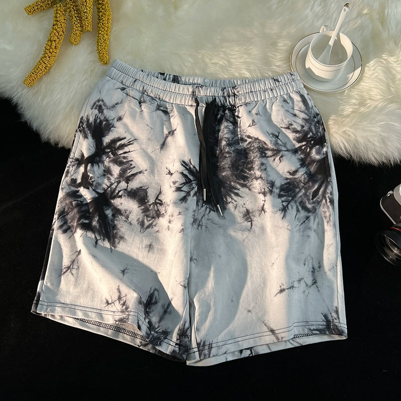 Unisex Tide Ink Rendering Landscape Oil Painting Casual Men and Women Shorts