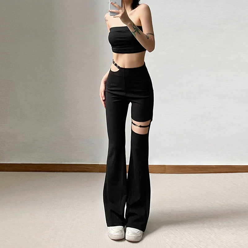 Womens Sylcue High Waist Sexy Casual Pants