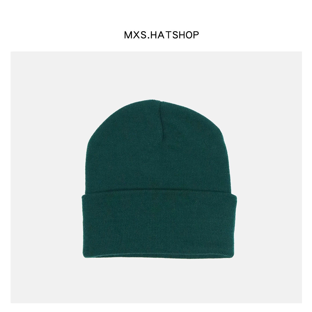 Unisex Hip-Hop MXS Curling Women's Distinctive Green Knitted Hat