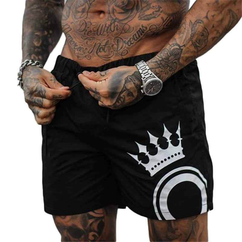 Mens Fashion Sports Loose Straight Shorts