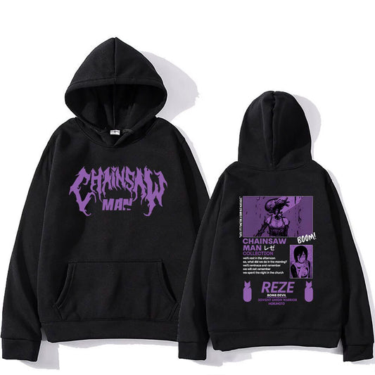 Unisex CAHINSAW Loose Autumn and Winter Loose Printed Anime hoodie