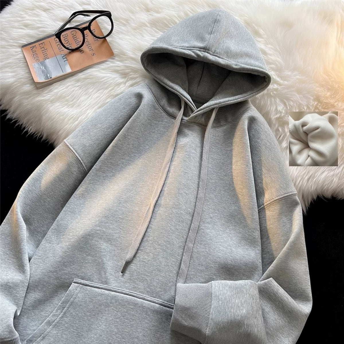 Men's Autumn Coat Hiphop Casual Hooded Sweatshirt