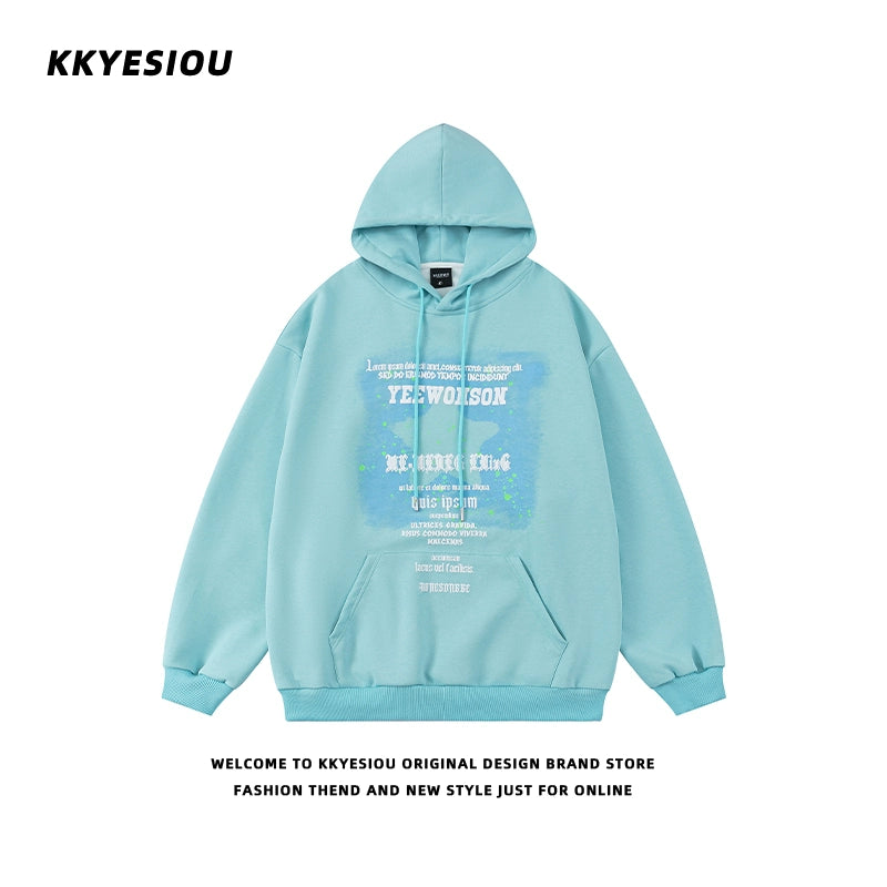 Unisex Kkyesiou  Retro College Style Sweatshirt