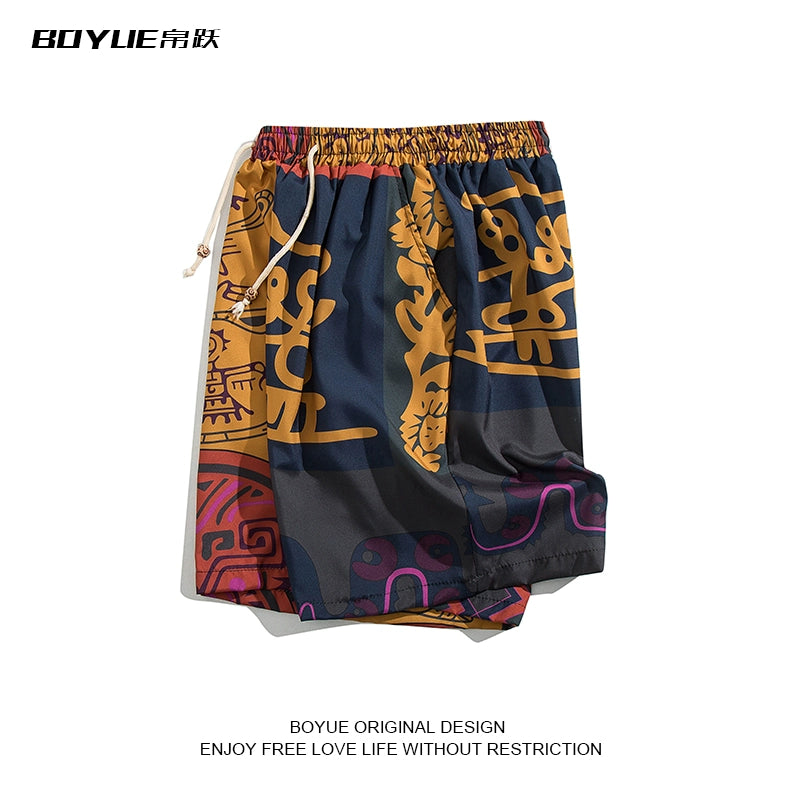 Mens Casual Cool Chic Ethnic Style Shorts