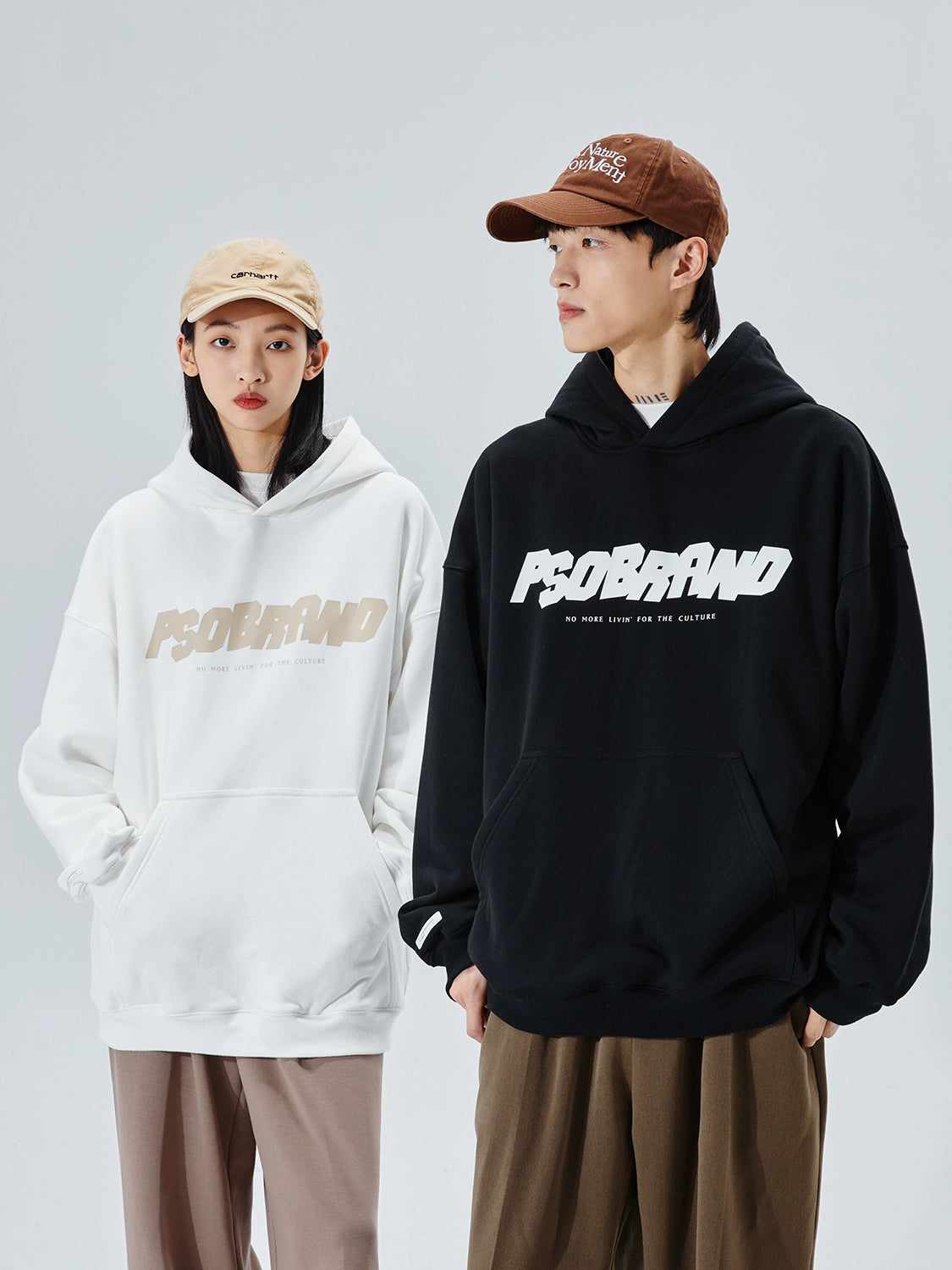 Unisex Loose Fall Couple Hoodie