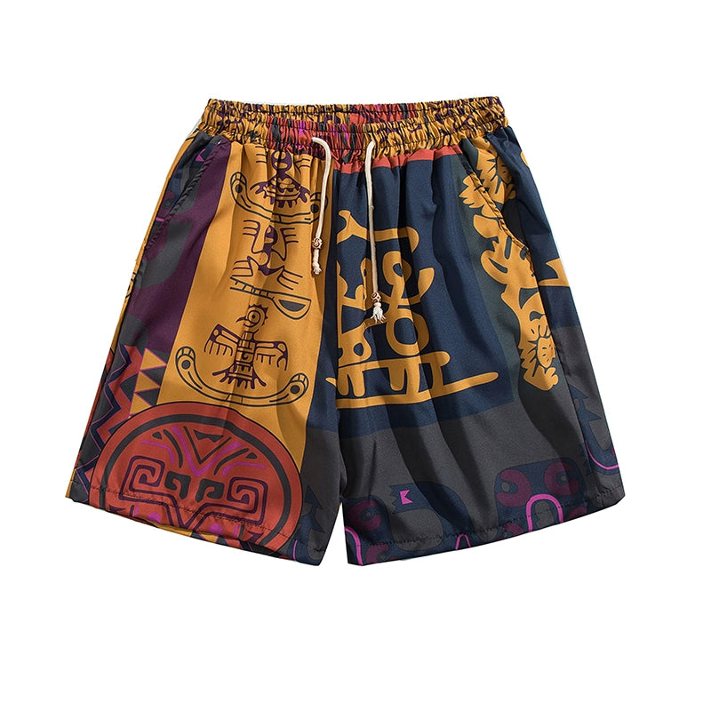 Mens Casual Cool Chic Ethnic Style Shorts