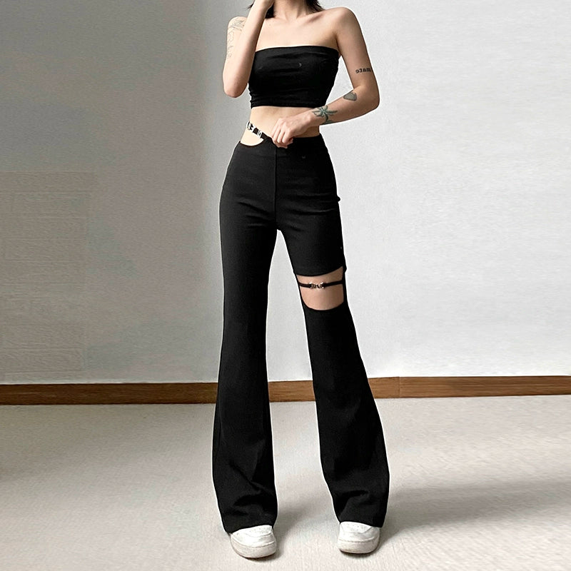 Womens Sylcue High Waist Sexy Casual Pants