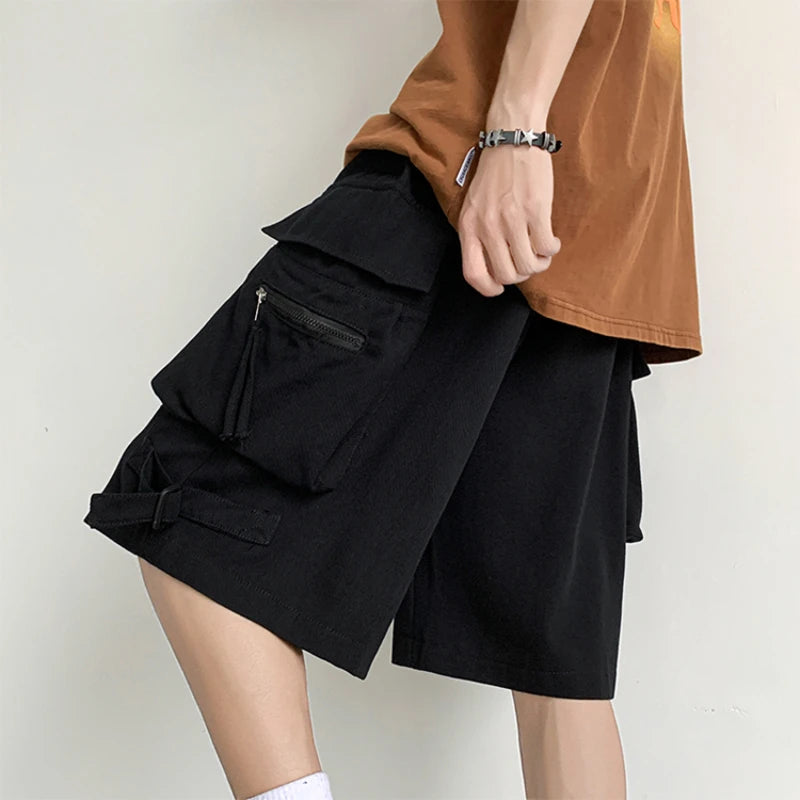 Mens Cargo High Street Daily Multi Pockets Knee-length Shorts