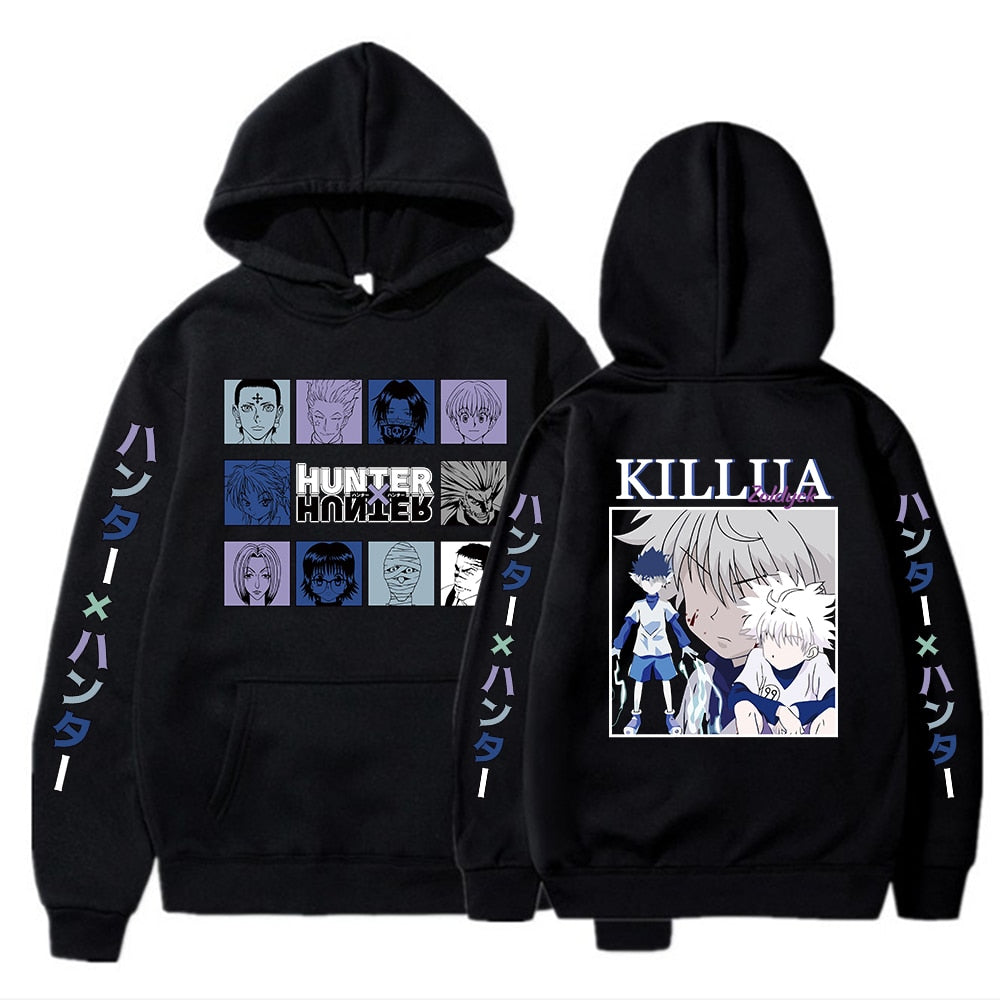 2020 Anime Hunter X Hunter Killua Leorio Kurapika Gon Hisoka Pullover Hoodie Streetswear Tops