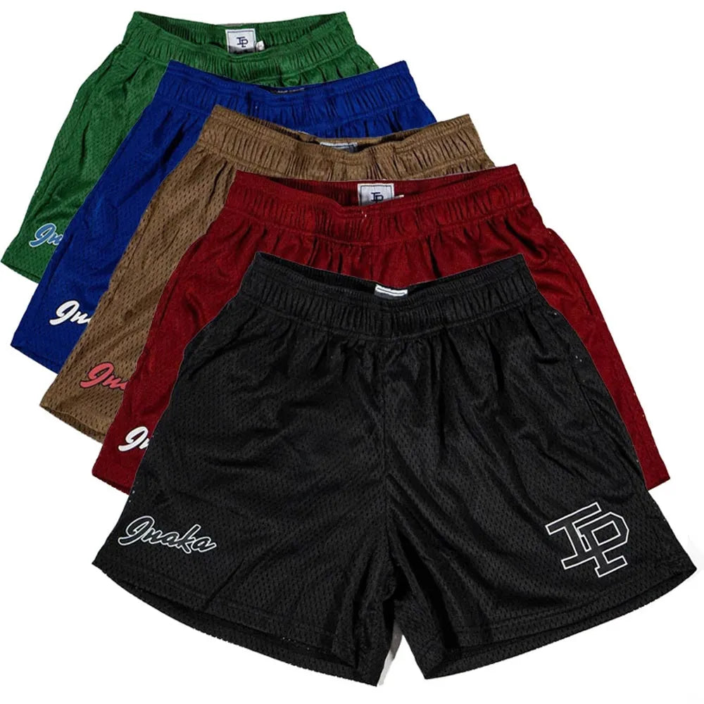 Mens Inaka Power GYM Basketball Mesh Fast Dry Breathable Trend Shorts