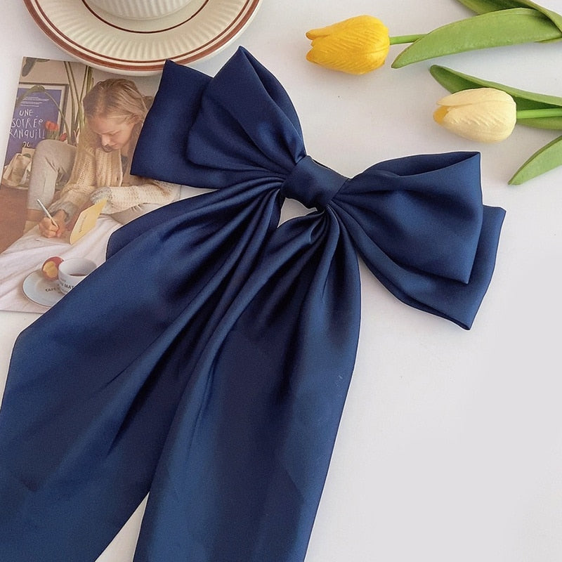 Chiffon Bow Hair Clip Women