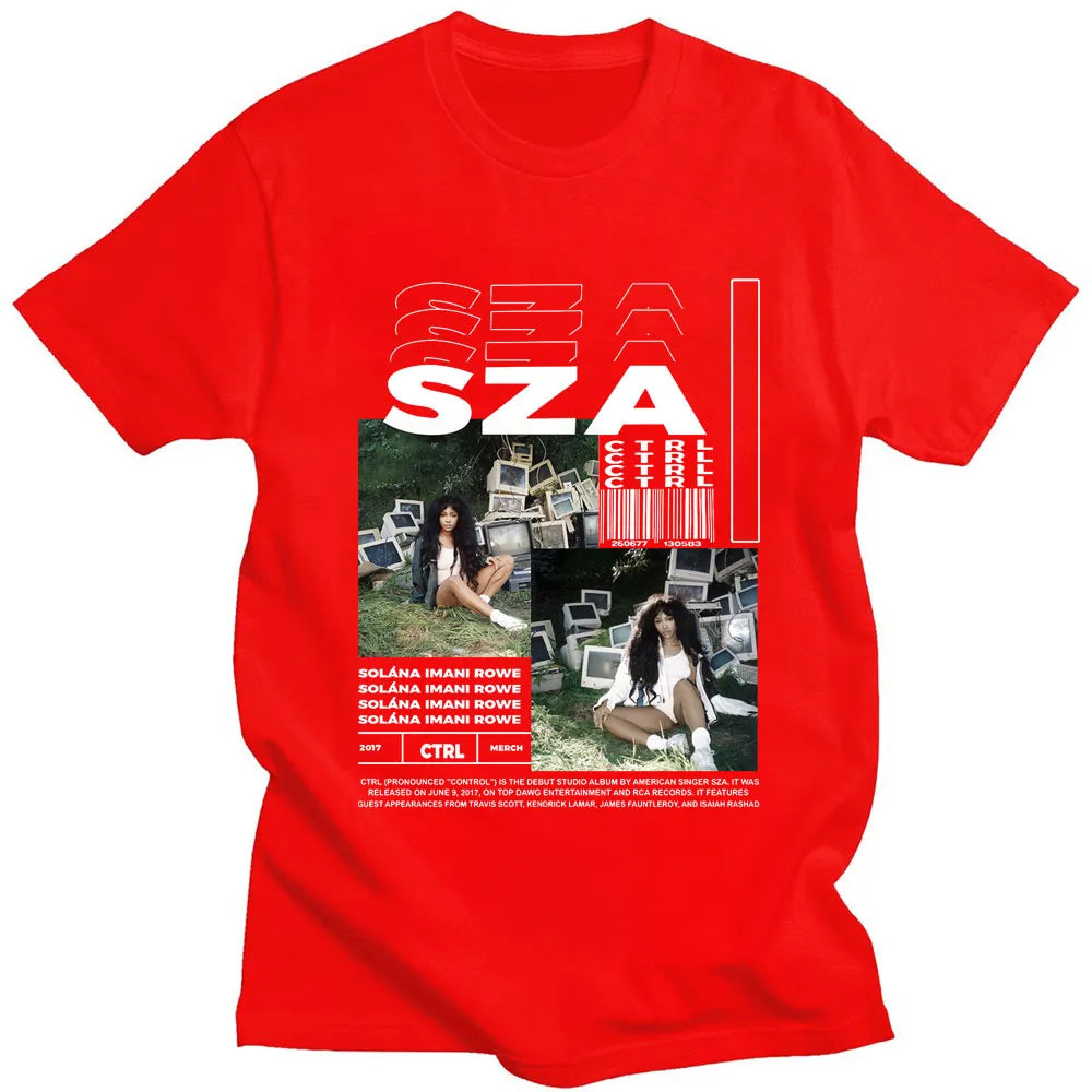 Mens SZA Ctrl Music Album Cover Graphic T-Shirt