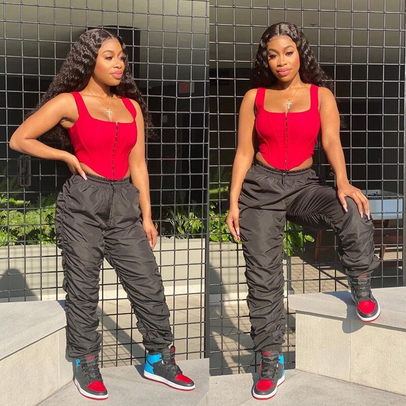 Women Streetwear Stacked Sweatpants