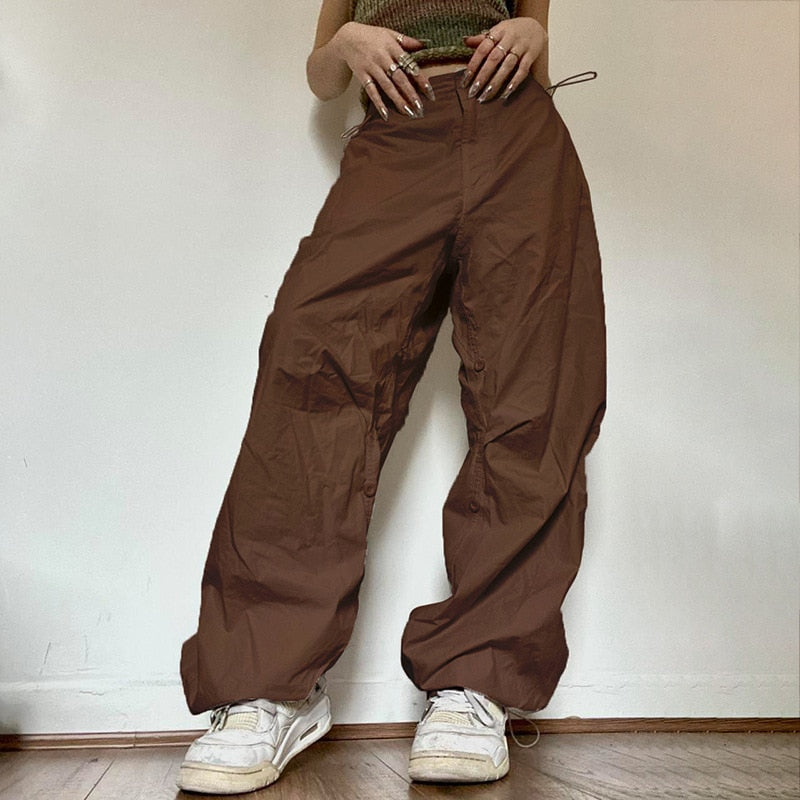 Women Oversized Joggers Tech Pants