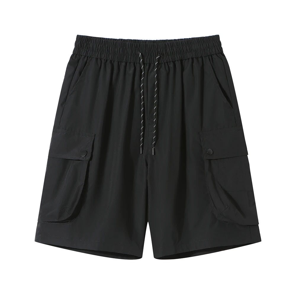 Men Korean Streetwear Cargo Shorts