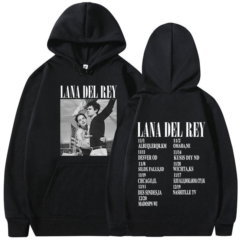 Womens Lana Del Rey Ldr Sailing Graphic Hoodie