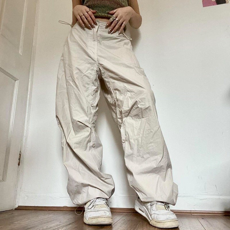 Women Oversized Joggers Tech Pants