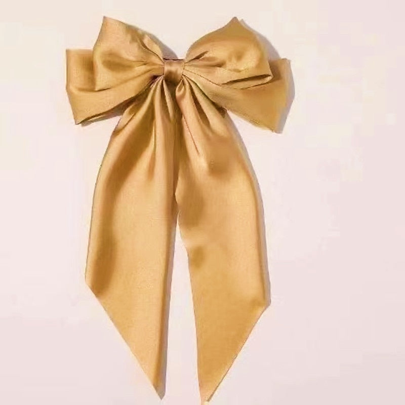 Chiffon Bow Hair Clip Women