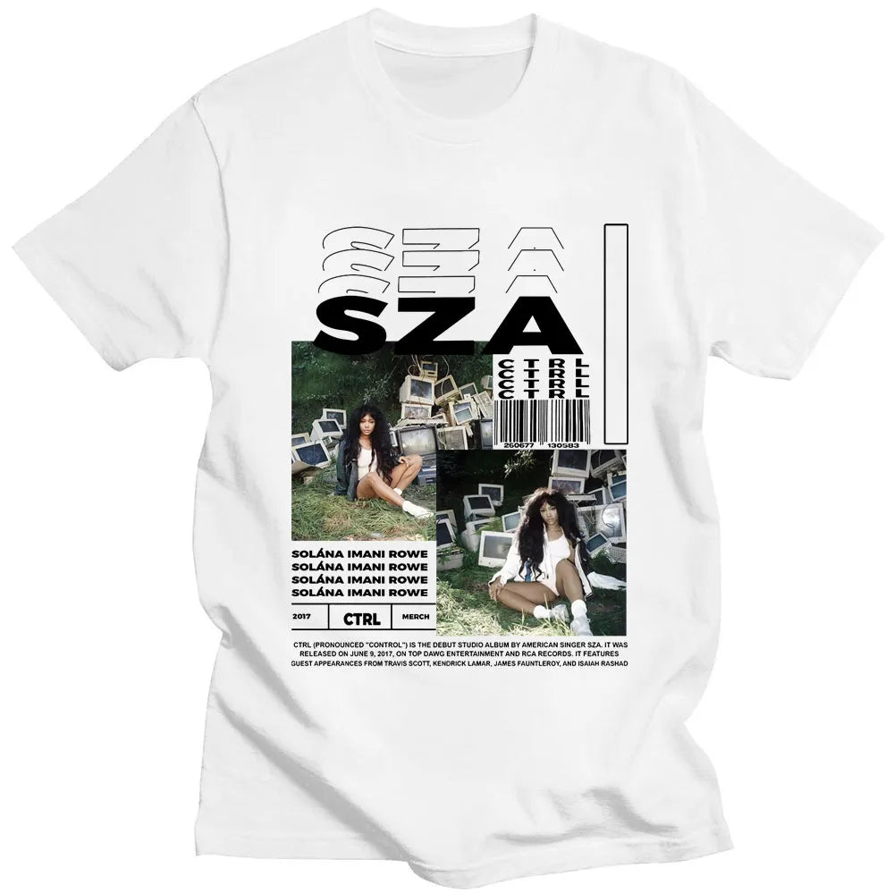 Mens SZA Ctrl Music Album Cover Graphic T-Shirt