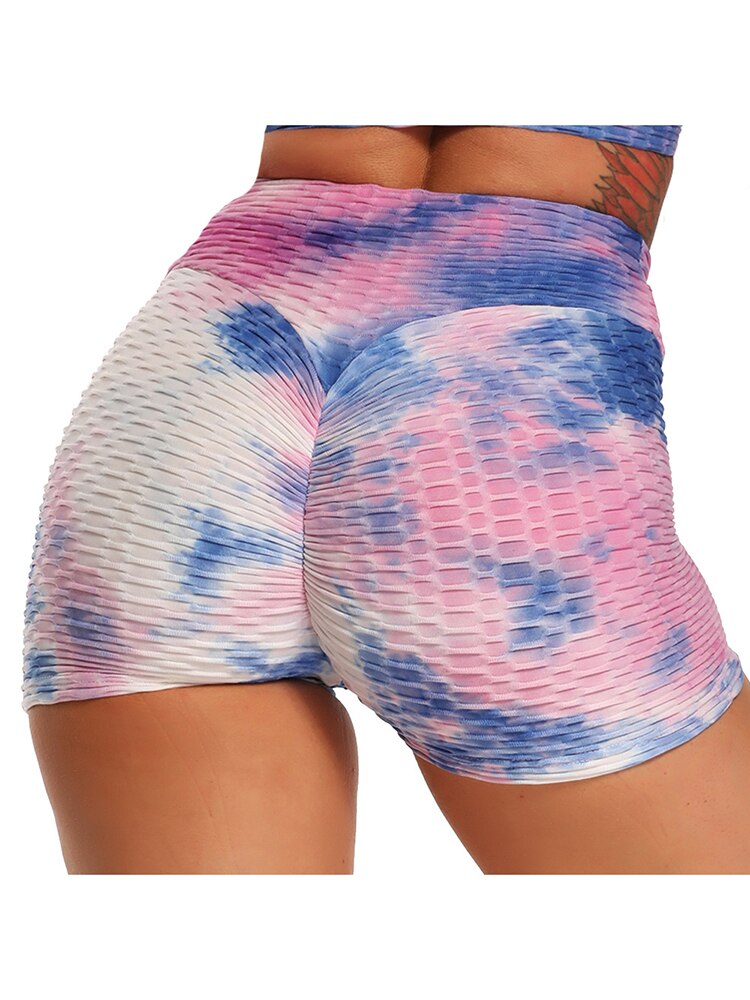 Womens Printed Sexy Push Up Fitness Shorts