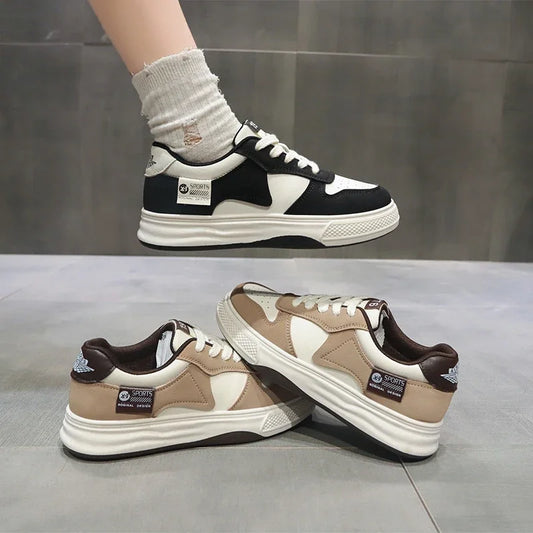 Womens Platform Sports Shoes Flat Female Sneakers