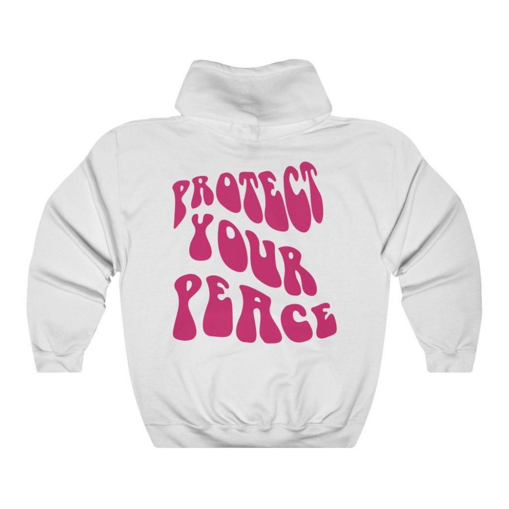 Women Oversized Hoodie Protect Your Peace Graphic Hoodie