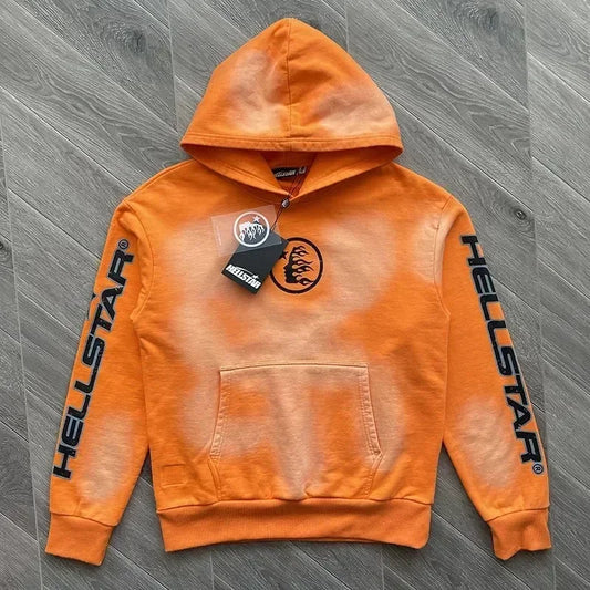 Unisex Hellstar  Fire Orange Hoodie (HOODIE ONLY)