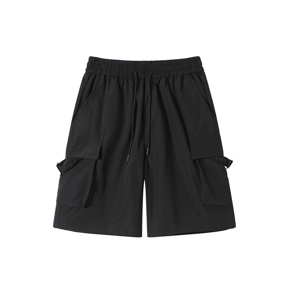 Men Korean Streetwear Cargo Shorts