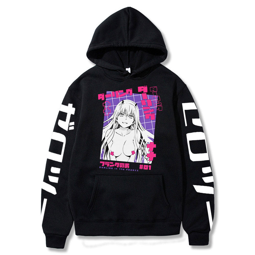 Mens Harajuku Pullover Hoodie Anime