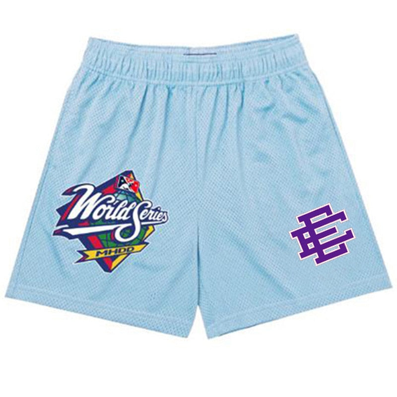 Men Solid Color Printed Shorts