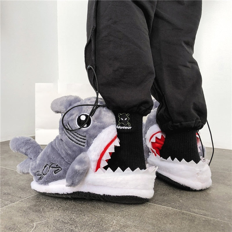 Cute Shark Shape House Slippers