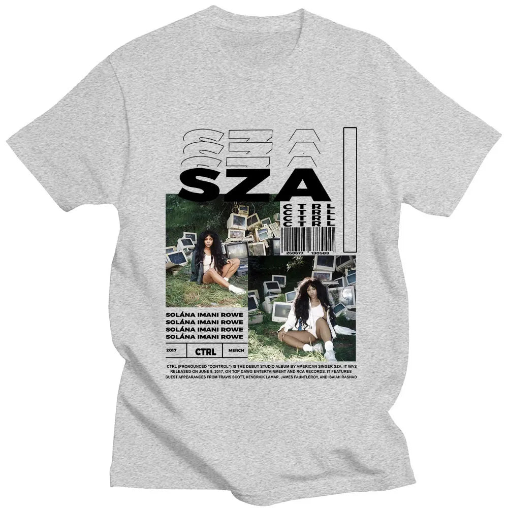 Mens SZA Ctrl Music Album Cover Graphic T-Shirt