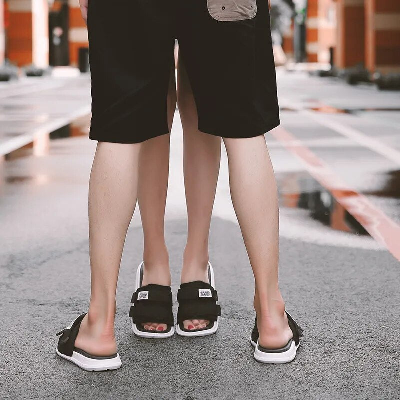 EVA Soft Black and White Casual High Quality Slides