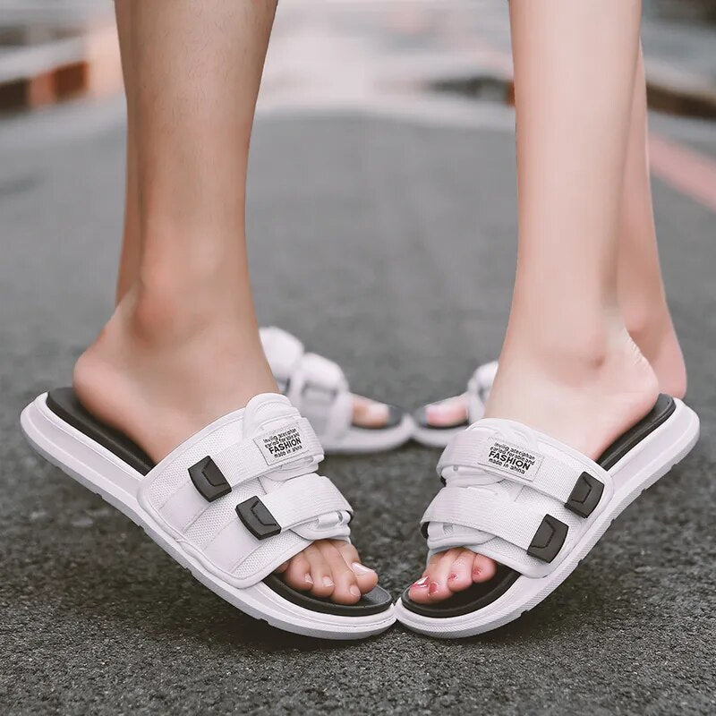 EVA Soft Black and White Casual High Quality Slides