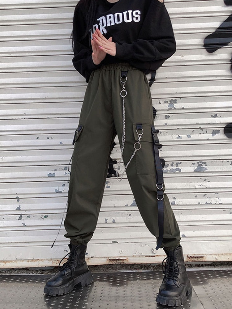 Unisex Harem Cargo Pants