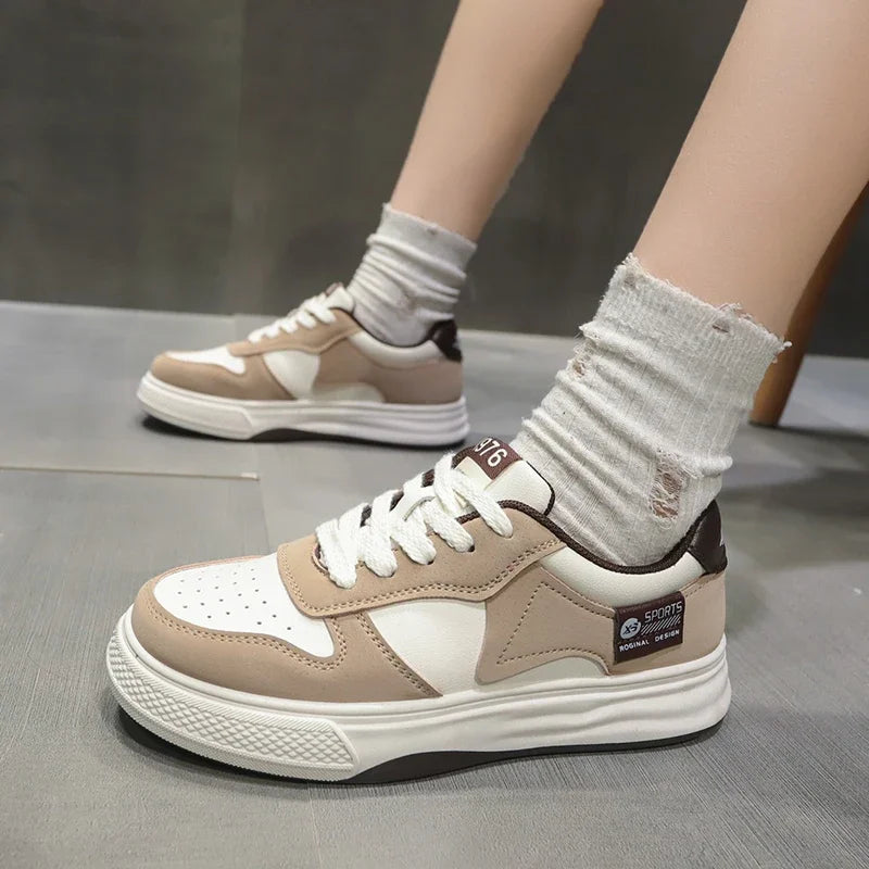 Womens Platform Sports Shoes Flat Female Sneakers