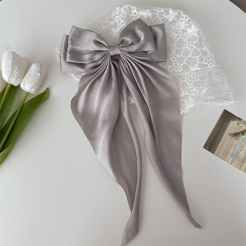 Chiffon Bow Hair Clip Women