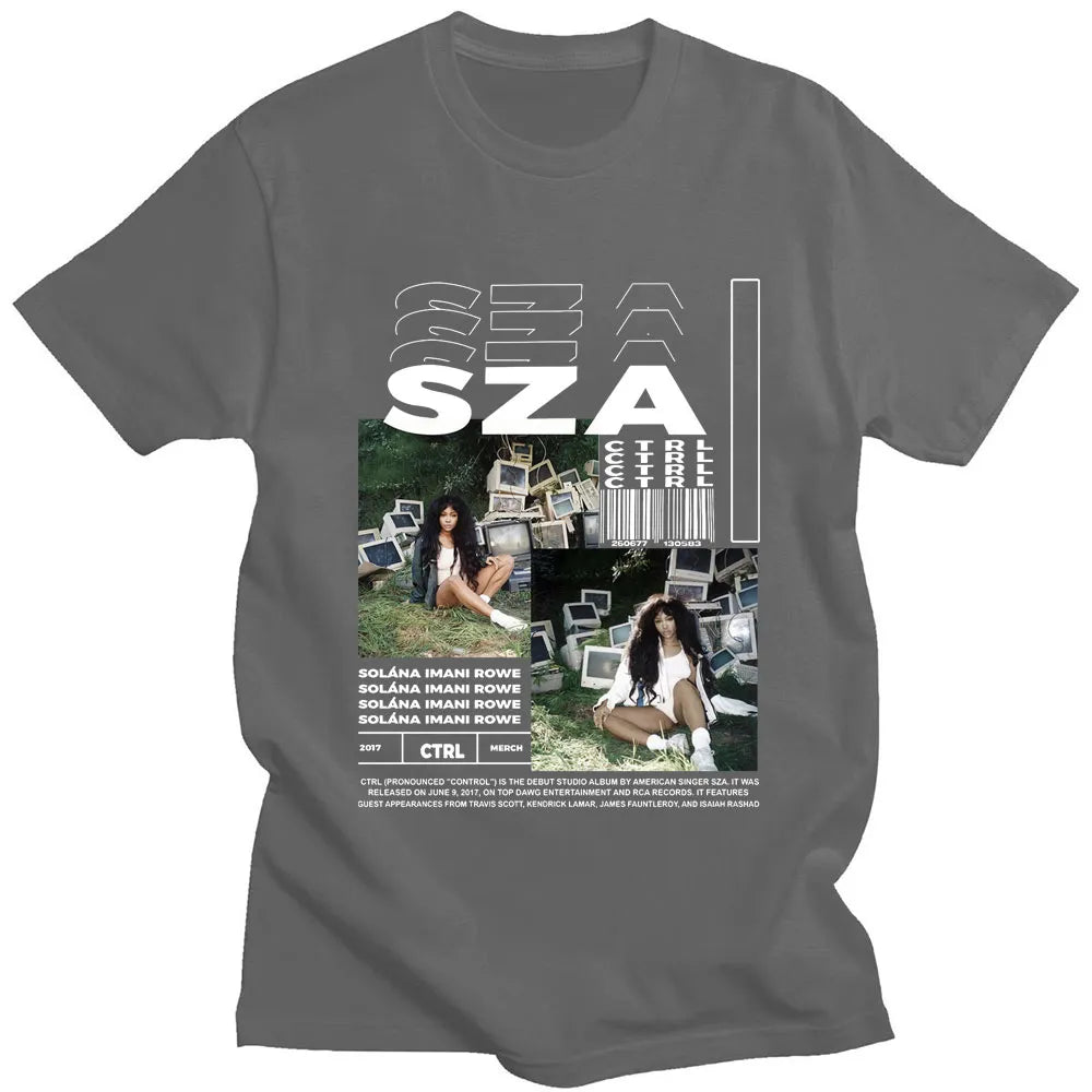 Mens SZA Ctrl Music Album Cover Graphic T-Shirt