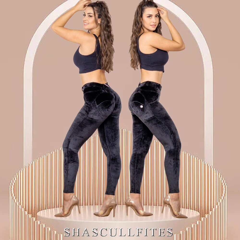 Womens Shascullfites Gym and Shaping Leggings