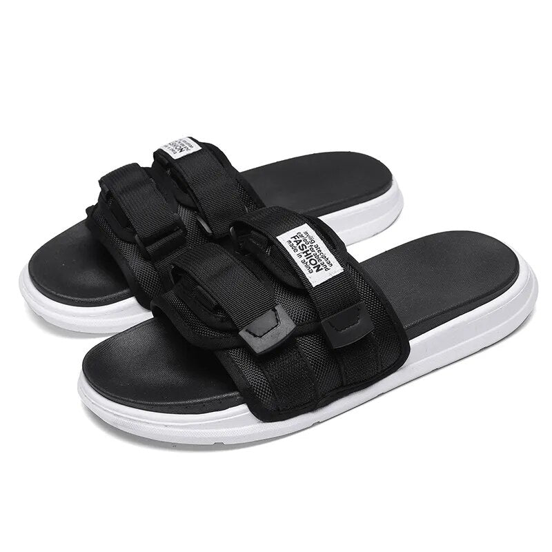 EVA Soft Black and White Casual High Quality Slides