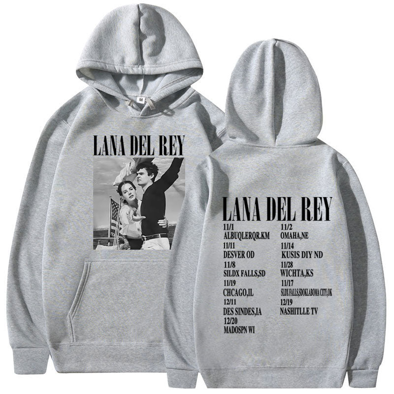 Womens Lana Del Rey Ldr Sailing Graphic Hoodie