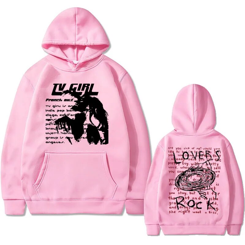 Unisex Tv Girl Lovers Rock Song Print French Exit Album Poster Hoodie