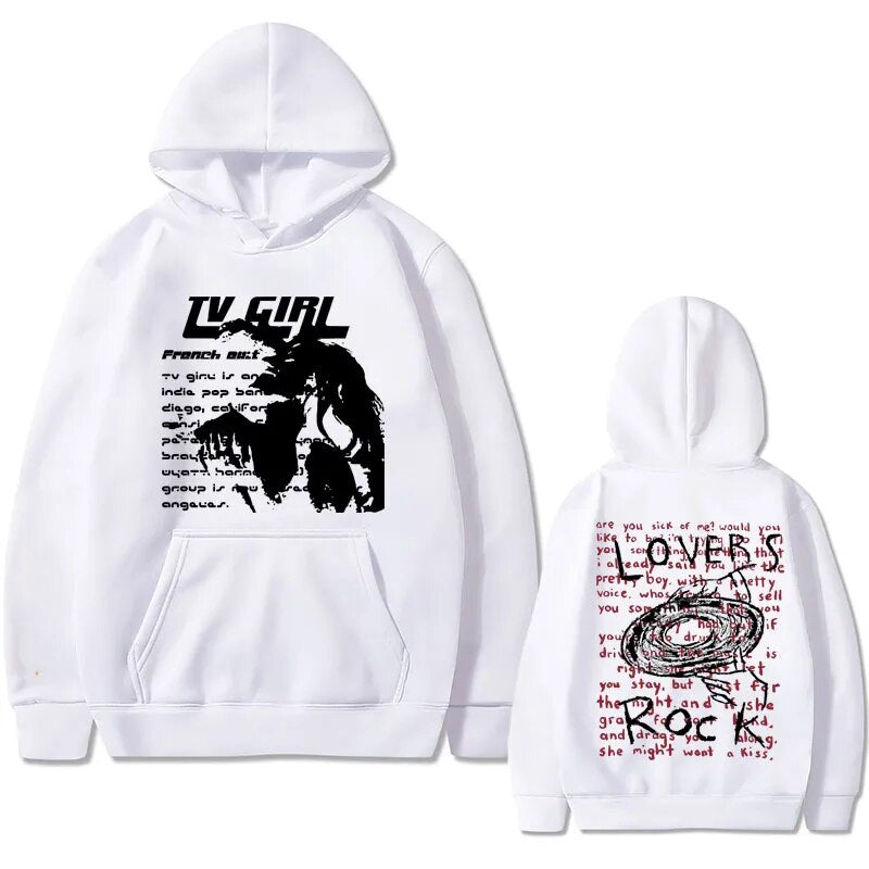 Unisex Tv Girl Lovers Rock Song Print French Exit Album Poster Hoodie