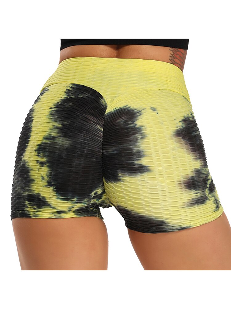 Womens Printed Sexy Push Up Fitness Shorts