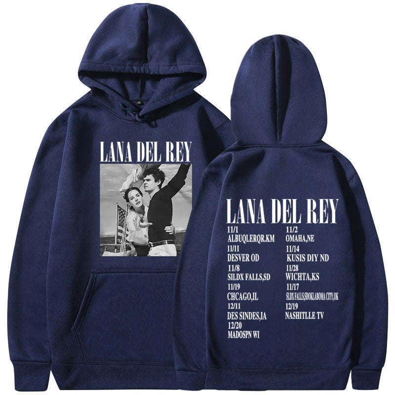 Womens Lana Del Rey Ldr Sailing Graphic Hoodie